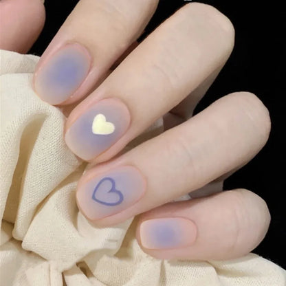 Ocean Star Moon Blue Press-On Nails