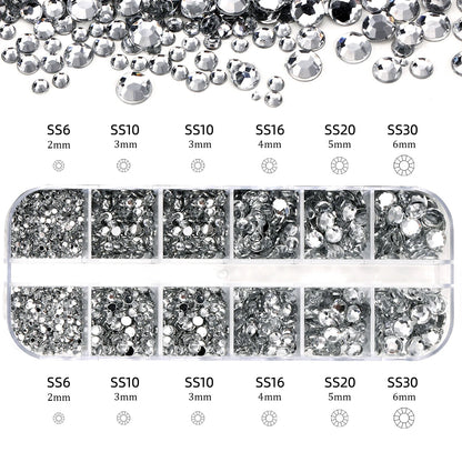 6mm Light Pink Heart Rhinestone 3D Nail Art Charms 50Pcs Flat-Back Crystal Manicure Accessory DIY Love Gems Stone Nail Decor*YK9
