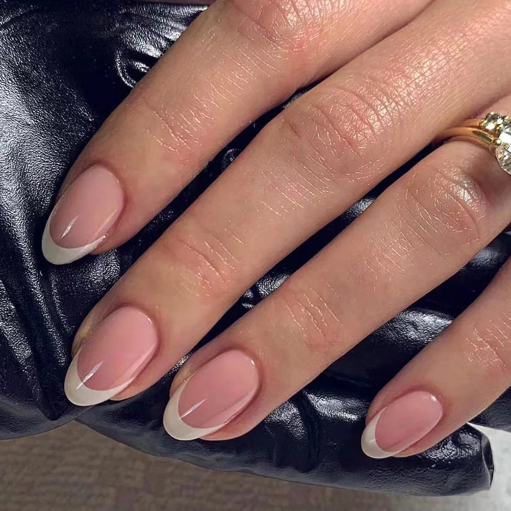 Wine Red Almond Press-On Nails
