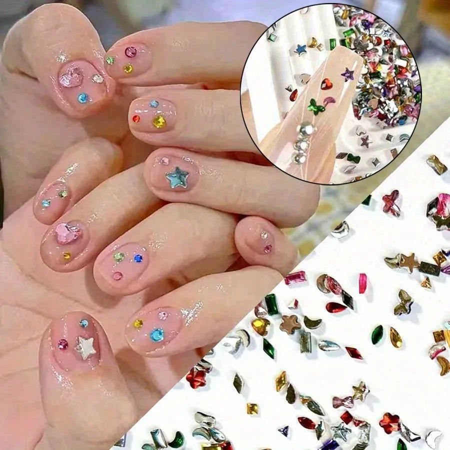 Mini Rhinestone Diamond Nail Decorations
