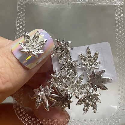 10Pcs Punk Cross With Rhinestones Nails Decoration Luxury Retro Gothic Designer Nail Charms Classic Cross nail parts Manicure*
