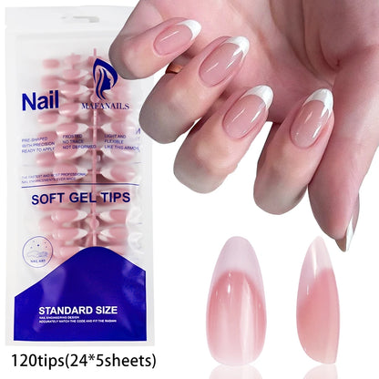 Light Pink Square Press-On Nails 100pc