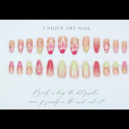 Pearl Starlight Almond Nails