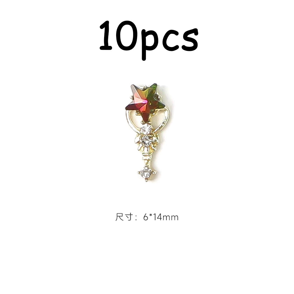 30/20/10PC Pink Ribbon Resin Bow Parts Nail Charms Mix-Style Bow Rhinestone Jewelry 8-12mm Y2K Accessory for DIY Manicure Decora