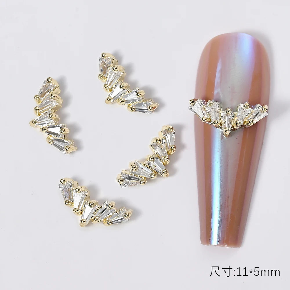 Zircon Pearl Luxury Nail Charms