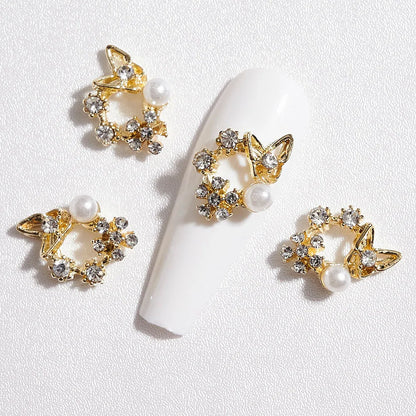 Crystal Alloy French Court Nail Charms