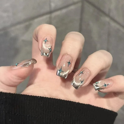 Black Bow Ballerina Press-On Nails