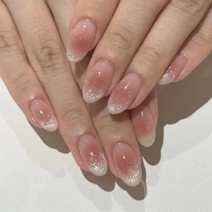 Wine Red Almond Press-On Nails