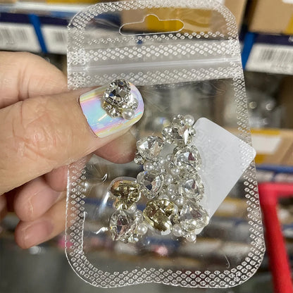Crystal Alloy French Court Nail Charms