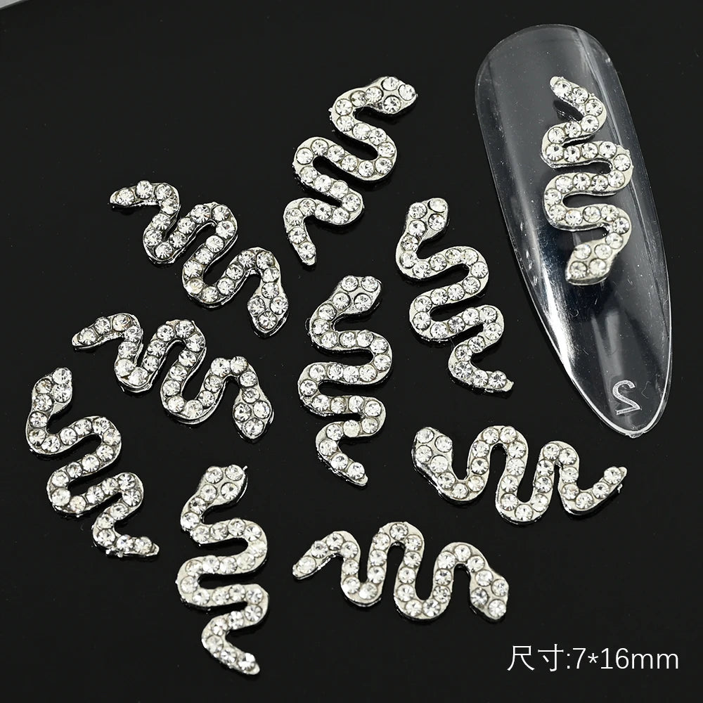 Crystal Alloy French Court Nail Charms