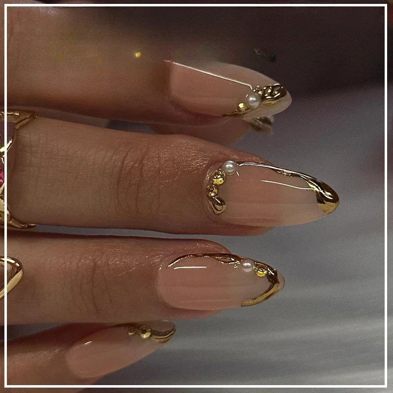 Pink Butterfly Ballet Press-On Nails