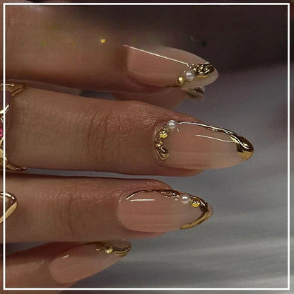 Pink Butterfly Ballet Press-On Nails
