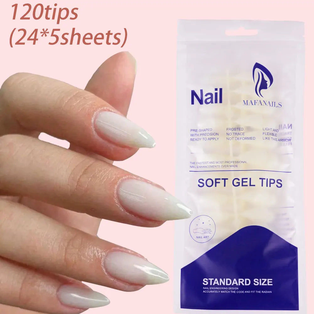 Light Pink Square Press-On Nails 100pc