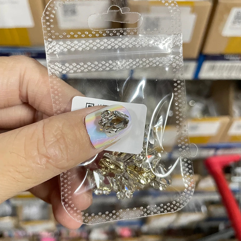 Crystal Alloy French Court Nail Charms