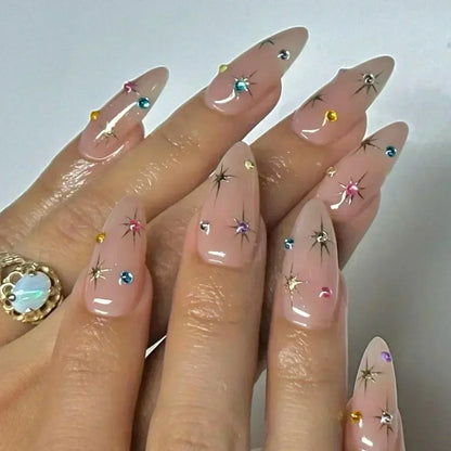 Pink Butterfly Ballet Press-On Nails