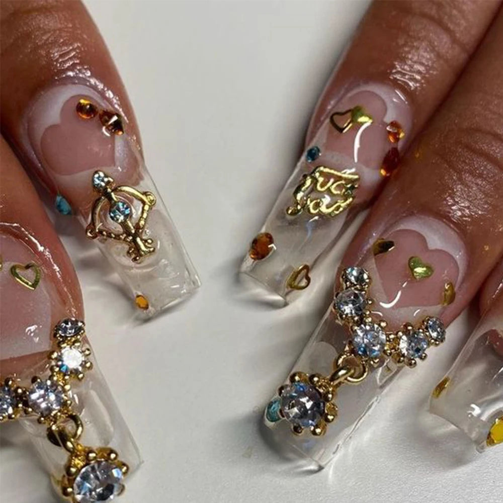 Mixed Crystal Rhinestone Nail Charms 50pc