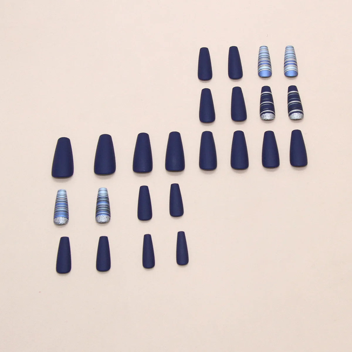 Peachy Gradient Coffin Press-On Nails