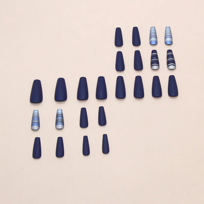 Peachy Gradient Coffin Press-On Nails