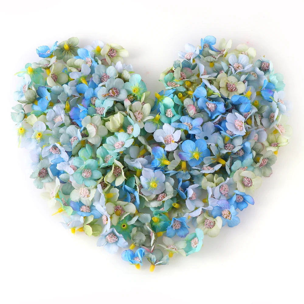 Mini Silk Rose Heads Decor 50pc