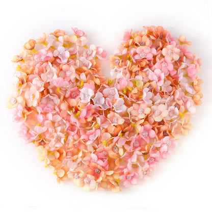Mini Silk Rose Heads Decor 50pc
