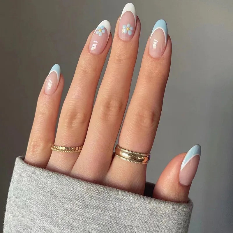 Wine Red Almond Press-On Nails