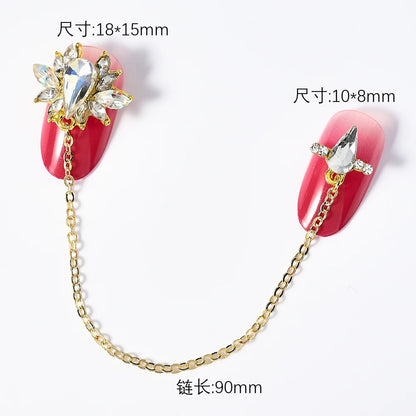 Zircon Pearl Luxury Nail Charms